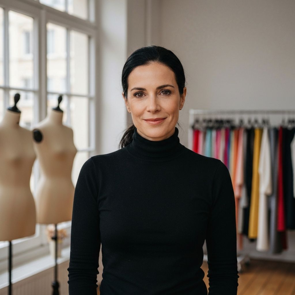 Isabelle Fontaine in her atelier